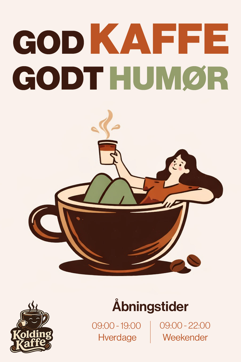 Kolding Kaffe — Plakat A0